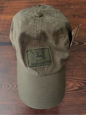 John Deere Olive Green Baseball Cap NWT Never Worn Licensed